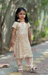 Kurta Salwar with Beautiful Sequence and Threadwork in the Kurta