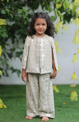 Pant with Inner and Stylish Open Cape Jacket