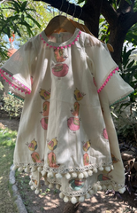 Dress Style Kurta and Palazzo with Bird Embroidery