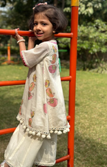 Dress Style Kurta and Palazzo with Bird Embroidery