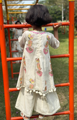Dress Style Kurta and Palazzo with Bird Embroidery