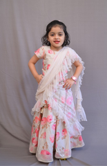 Floral Silk Ghagra Choli