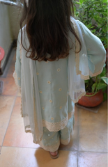 Kurta Palazzo in Kota with Lucknowi Threadwork