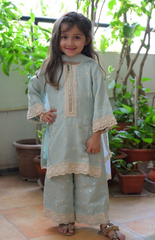 Kurta Palazzo in Kota with Lucknowi Threadwork