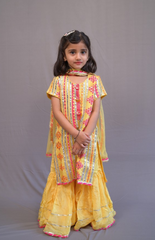 3 Piece Girl's Sharara Set