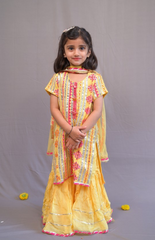 3 Piece Girl's Sharara Set