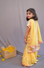 3 Piece Girl's Sharara Set